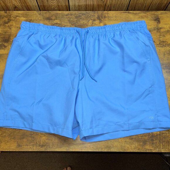 DSG Mens Running Shorts Size 2XL Blue Relaxed Fit 6" Inseam - Picture 1 of 7
